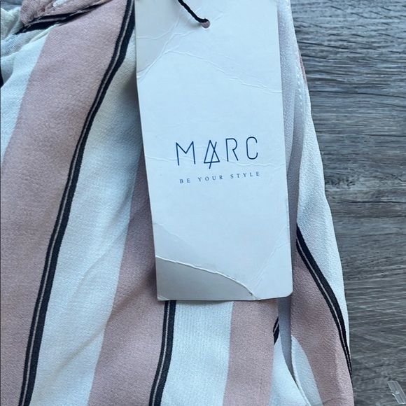 Marc Striped Pink and White Romper - Picture 3 of 6